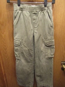 YOUTH BOYS PLACE 1989 CARGO 100% COTTON OLIVE GREEN PANTS SIZE 8 INSEAM 22 - Picture 1 of 3