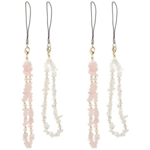 2 PCS Mobile Phone Chain Ladies Colorful Beaded Lanyard Charms Strap Aesthetic - Zdjęcie 1 z 12
