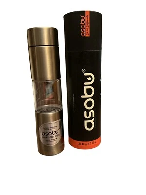 Botella de agua infusora Asobu Flavour You See aislada SS 16 OZ nueva en caja Foto 1 de 4