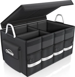 Trunk Organizer Cargo Organizer Trunk Storage Waterproof Collapsible Durable Mul - Picture 1 of 8