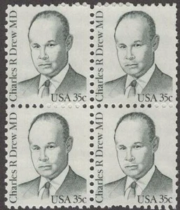 Scott # 1865 - U.S. Block Of 4 - Dr. Charles Drew - MNH - 1981 - Picture 1 of 1