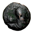 KUSHANO SASANIAN. AE UNIT. HORMIZD I KUSHANSHAH, 265-295 AD. FIRE ALTAR REVERSE.