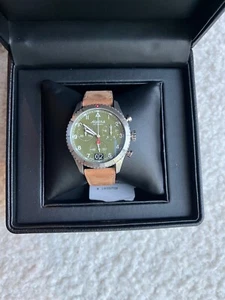 Alpina AL-372GR4S26 Chronograph Quartz Green Dial Men's Watch Sapphire Glass - Picture 1 of 6