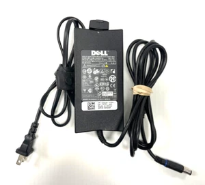 Genuine 90W Dell Laptop Power Charger 19.5V 4.62A PA-3E Family HA90PE1-00 7.4mm - Picture 1 of 4