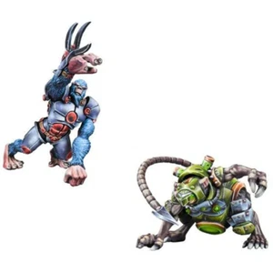 Mantic Games Overdrive Rival Pack Gnaw Versus Alpha Simian High Grade Miniature - Picture 1 of 1