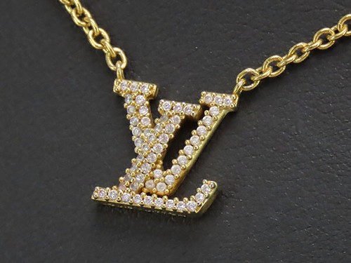 LOUIS VUITTON（LV） Louis Vuitton Collier LV Iconica Collana Ciondolo Strass Oro M00596