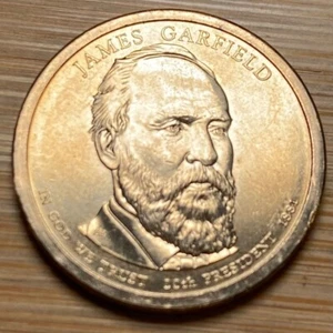 PIECE DE 1 DOLLAR PRÉSIDENT ÉTATS-UNIS JAMES GARFIELD (1230) - Picture 1 of 2