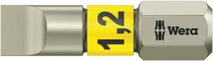 Wera 3800/1 TS Bits für Schlitz-Schrauben, Edelstahl, 1.2 x 6.5 x 25 mm - Bild 1 von 1