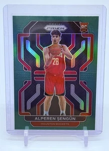 2021-22 Panini Prizm #318 Alperen Sengun Green Prizm Rookie RC Houston Rockets - Picture 1 of 2