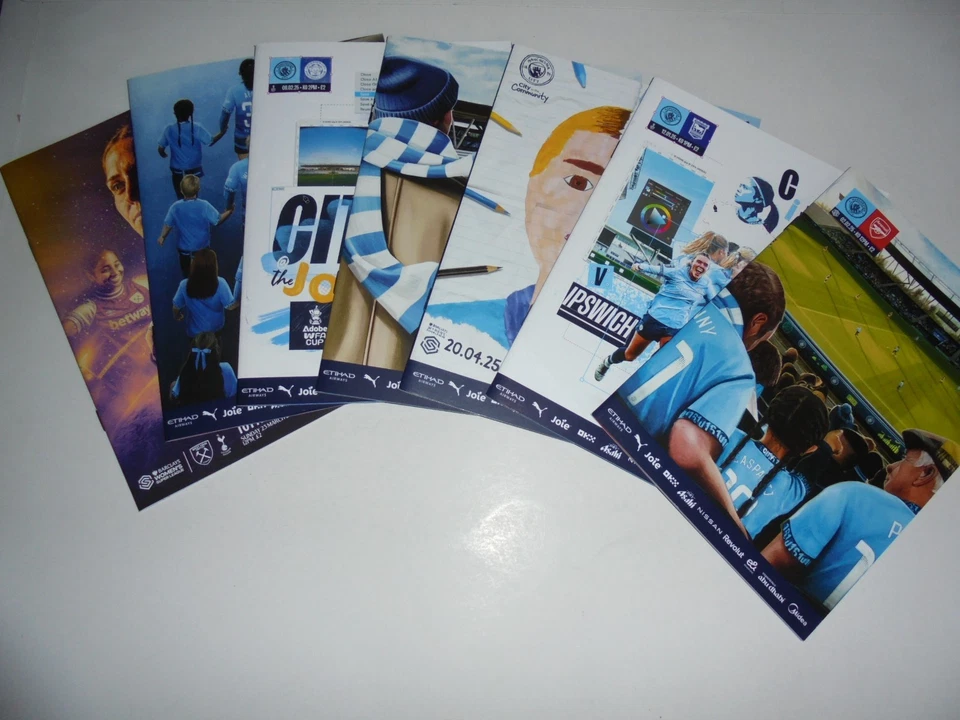 2024/25 MANCHESTER CITY WOMEN HOME PROGRAMMES CHOOSE FROM LIST - Image 1 of 1