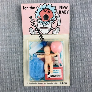 Großmutter Stover FÜR DAS NEUE BABY Puppenzubehör Miniatur Party Gastgeschenke Neu aus altem Lagerbestand - Bild 1 von 5
