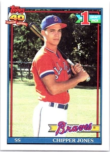 1991 Topps Chipper Jones #333 Atlanta Braves - Picture 1 of 2