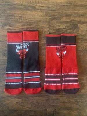 Молодежные большие носки Chicago Bulls красный черный логотип баскетбол упаковка 2 шт. - Изображение 1 из 3