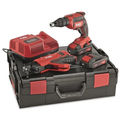 Flex Akku-Trockenbauschrauber DW 45 18.0-EC M/2.5 Set+ Akkus/Ladegerät/Magazin - Bild 1 von 4