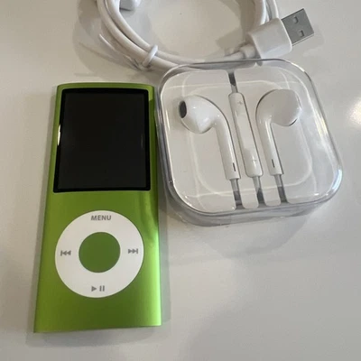 New Battery Installed. Apple iPod Nano 4th Generation, 8GB, Green - Image 1 of 4