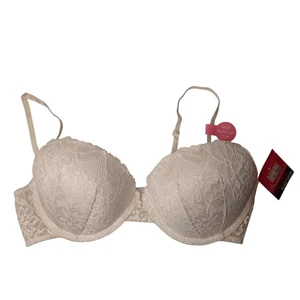 KAYSER Brazilian bra 12D white push up lace adjustable straps underwired - Bild 1 von 6