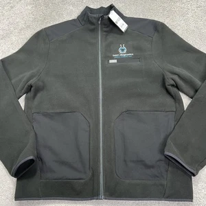 Figs Fleece Jacket Mens XL On Shift Performance Black Full Zip Embroidered NWT - Picture 1 of 17