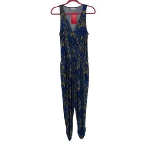 Mono Allison Joy Talla Pequeña Sayer Sobrepelliz Azul Multi Estampado Bolsillo Cincha Nuevo con Etiquetas - Imagen 1 de 17