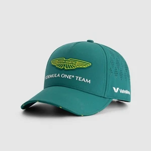F1 Aston Martin Formula One Team Adjustable Curved Brim Racing Baseball Cap Hat - Picture 1 of 4