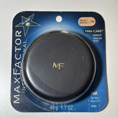 Max Factor Pan-Cake 109 Tan 1 Foundation - 1.7 Oz Water activated makeup - Image 1 of 3