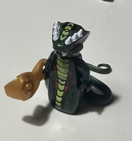 2012 Lego Ninjago 9450 Acidicus Minifigure With Gold Staff