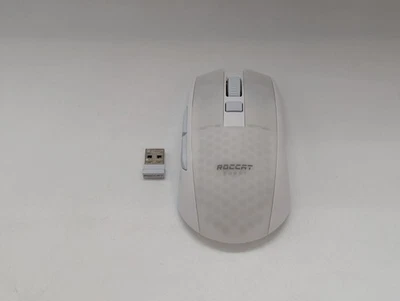 Roccat Burst Pro Air wireless gaming mouse symmetrical optical RGB 19K DPI white - Image 1 of 4