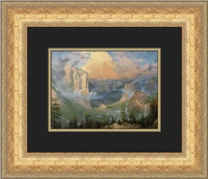 Impresión enmarcada personalizada Thomas Kinkade Valle de Yosemite tarde - Imagen 1 de 2