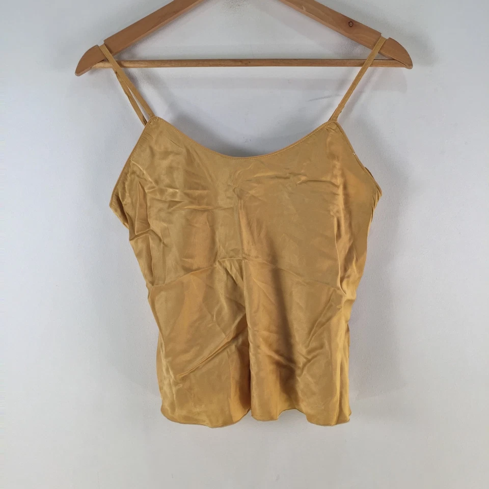 Camiseta sin mangas Warners mujer seda cami talla 8 dorado sin mangas satinado 124831 Foto 1 de 4