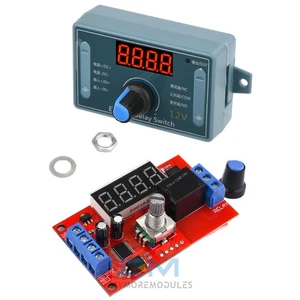 Modulo Relè Ritardo Tempo Regolabile DC 5/12/24V Interruttore Controllo Timer Digitale LED - Foto 1 di 30
