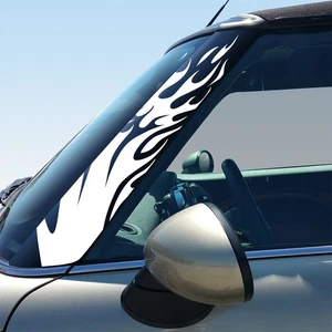 Flames A Pillar Graphics - Set of 2 Decals for MINI Cooper 1st 2nd 3rd Gen - Picture 1 of 27
