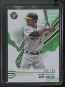 Eric Chavez 2024 Topps Pristine A's Green Refractor Card #/150 - Picture 1 of 2