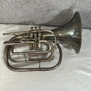 Vintage King 1122 Marching French Horn Brass USA Made w/ Case Student Instrument - Picture 1 of 16