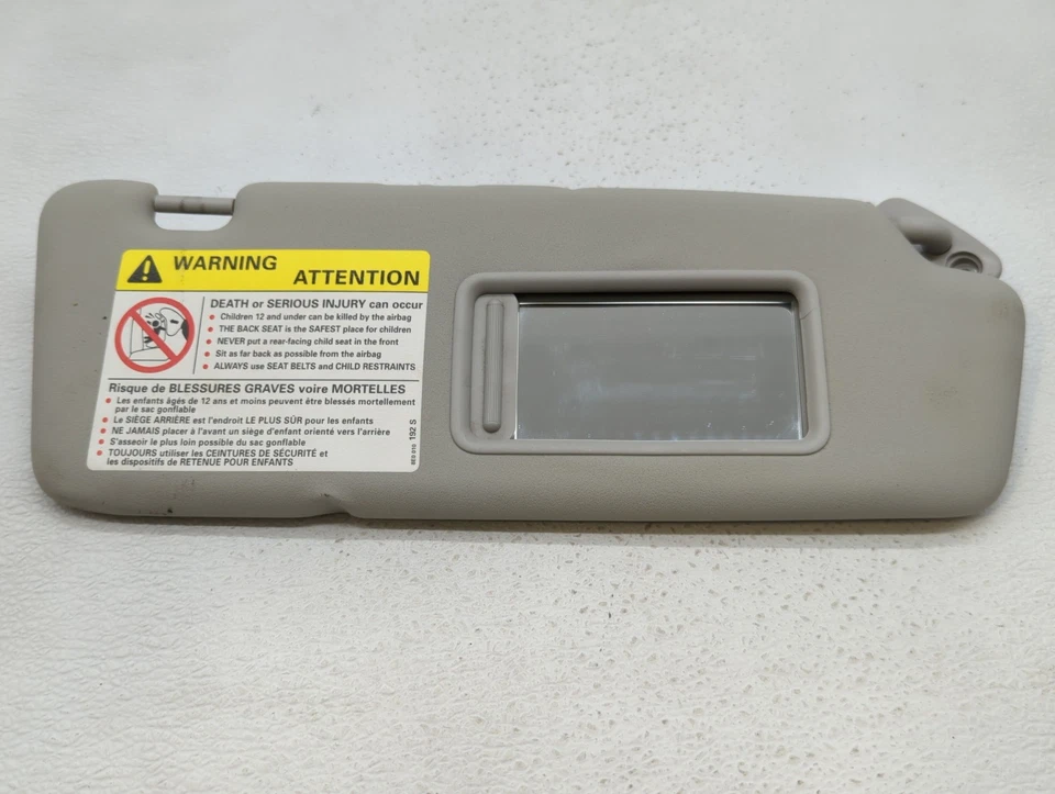 Audi A3 2009 pasajero parasol espejo parasol derecho gris pálido RE2GW Foto 1 de 4