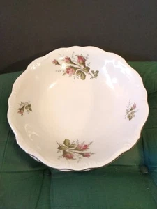 4 Vtg. ANTIONETTE Haviland Bavaria SOUP BOWL Pink, Roses, Green Leaves EUC - Picture 1 of 4
