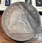 1860 O SEATED LIBERTY SILVER DOLLAR NICE ORIGINAL CHOICE VF DETAILS CHRC 1860 O SEATED LIBERTY SILVER DOLLAR NICE ORIGINAL CHOICE VF DETAILS CHRC