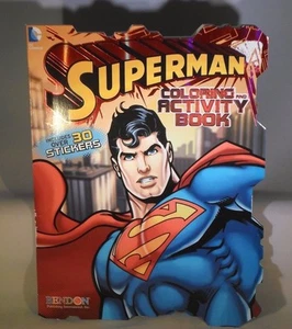 New DC Comics Superman Coloring & Activity Book + Stickers Kids Fun R2 - Picture 1 of 4