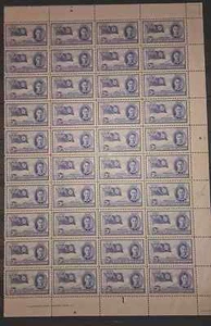 M&U Turks & Caicos 1948 + Sheets of 1/2d x 24,1d x 42 & 3d x 40. Vals to 10/-. - Picture 1 of 10