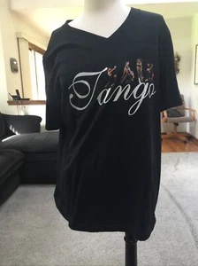Tango Dance Short Sleeve  T Shirt  Black Size Is 1X - Picture 1 of 6