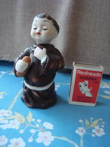 Vintage Novelty Figural Friar Tuck Bisque Bell ~ 11cm ~ VGC - Picture 1 of 6