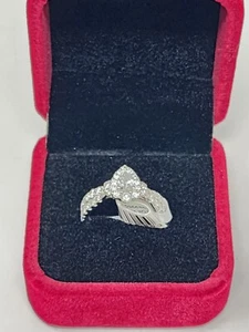 New Brillance Diamond Engagement Wedding Ring 1-1/3 CTW 10k White Gold Size 7 - Picture 1 of 9