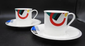 2 tazas y platillos Mikasa Maxima - High Spirits CAK12 - Imagen 1 de 5