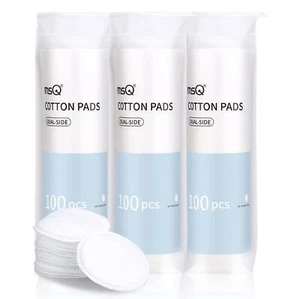 Cotton Rounds 300 Count Makeup Remover Pads100% Pure Cotton Facial Cleansing R - Picture 1 of 8
