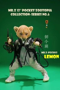Mr.Z PZCS013 7" Pocket Zootopia Collection Series No.6 Cute Lion Lemon Figure - Picture 1 of 11