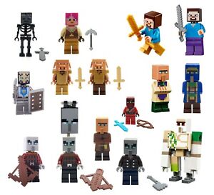 LEGO Minecraft Minifigures - 21164, 21187, 21160, 21159, 21168,21167,21165,21171