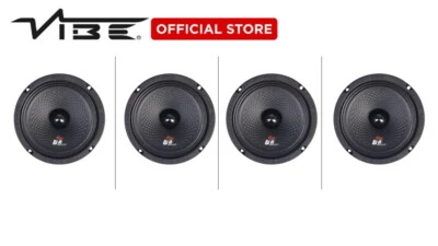 EDGE Car Speakers Pro Midrange 4 PACK  6.5 inch 1200 Watts Max EDGE Car Audio - Image 1 of 4