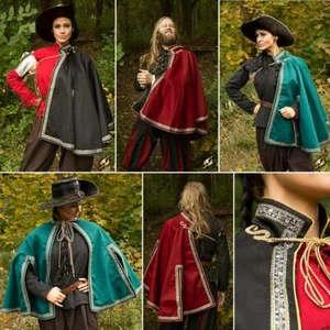 Capa/capa mosquetero Aramis. Perfecto para escenario, disfraz, recreación o LARP - Imagen 1 de 1