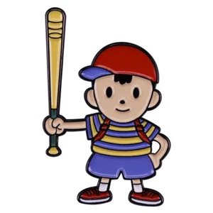 ⚾ EarthBound RPG Enamel Pin – Baseball Boy Ness Badge | Copper Collector’s Pin - Picture 1 of 3