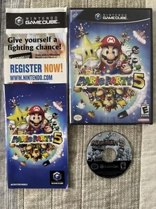 Mario Party 5 (Nintendo GameCube) Complete CIB Authentic w/ Manual & All Inserts - Picture 1 of 9