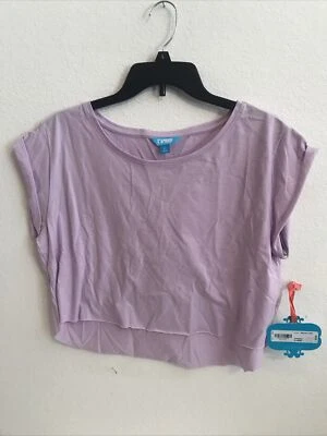 Lamour Crop T Shirt Purple size XL Ret$14(5hmbx-112-8) - Image 1 of 4
