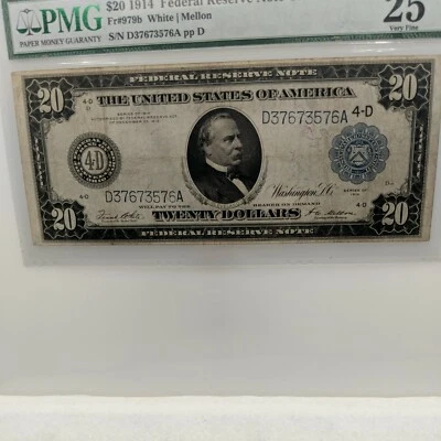 1914 $20 FEDERAL RESERVE NOTE - Image 1 of 4